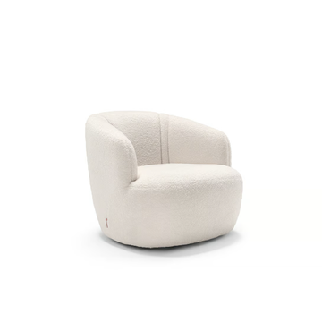 EMBER - Swivel fabric armchair by Max Divani - view 3